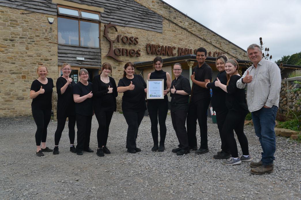 WE WON: Staff at Cross Lanes Organic Farm Shop, off the A66 near Barnard Castle, are celebrating after being named a national winner of  the Countryside Alliance Awards in the category of local food and drink. In total, there were 18,000 nominations