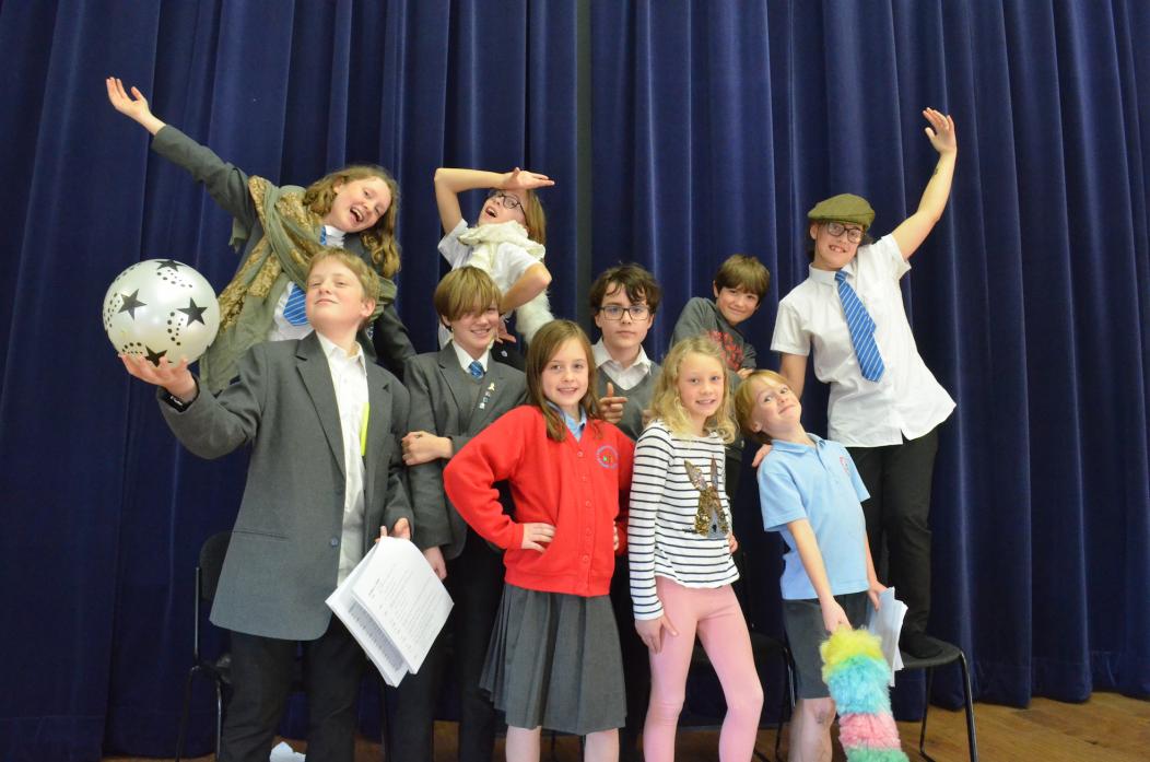 STARS OF THE SHOW: The junior members of The Turrets youth theatre group, who are preparing to stage their play Lockdownland