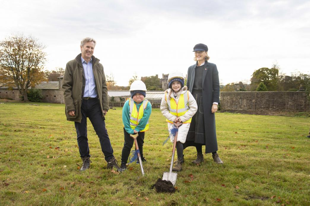 BREAKING GROUND: Lord and Lady Barnard with Ryan Chidzey and Charlotte Hawke