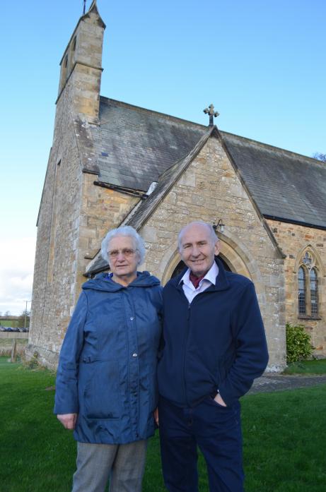 CASH APPEAL: Marion Lewis and Dave Bottoms are hoping residents will help in raising cash to fund urgent repairs to St Mary’s Church in Hutton Magna