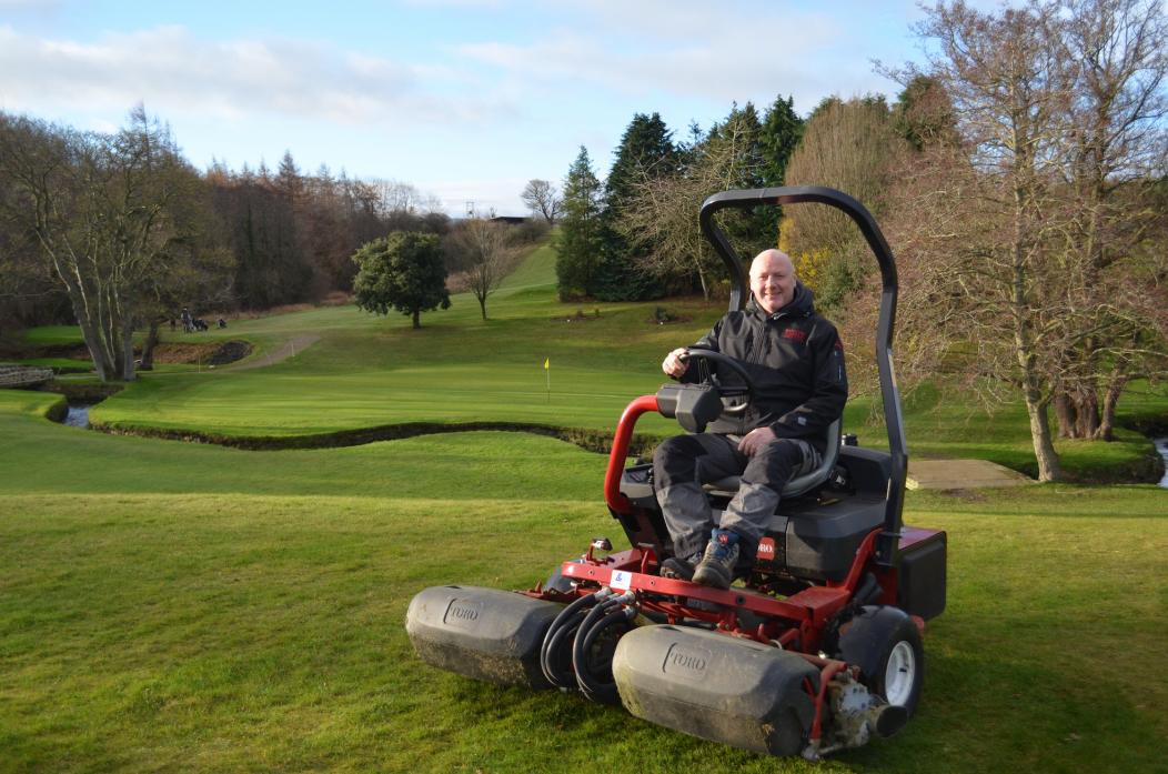 POTENTIAL: Barnard Castle Golf Club’s new head greenkeeper David Cuthbertson hopes to make the course one of the best in the region