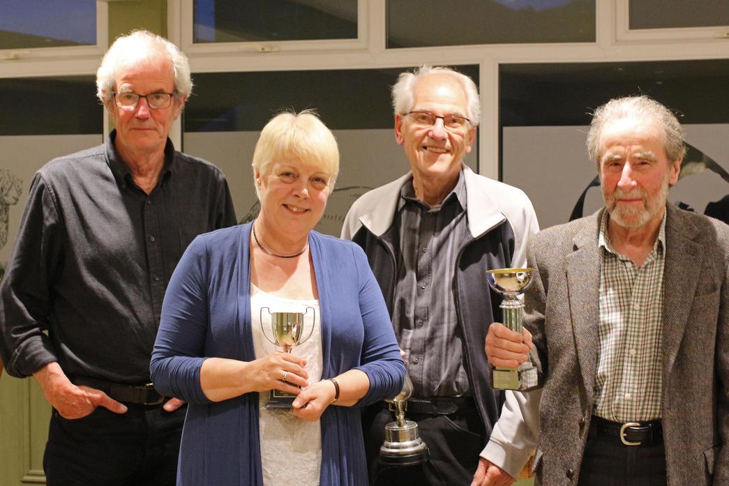 IN FOCUS: Teesdale Camera Club award winners Martin Rogers, Sheila Wylie, Jim Nicholson and Nick Browne   Picture: Wendi Blair