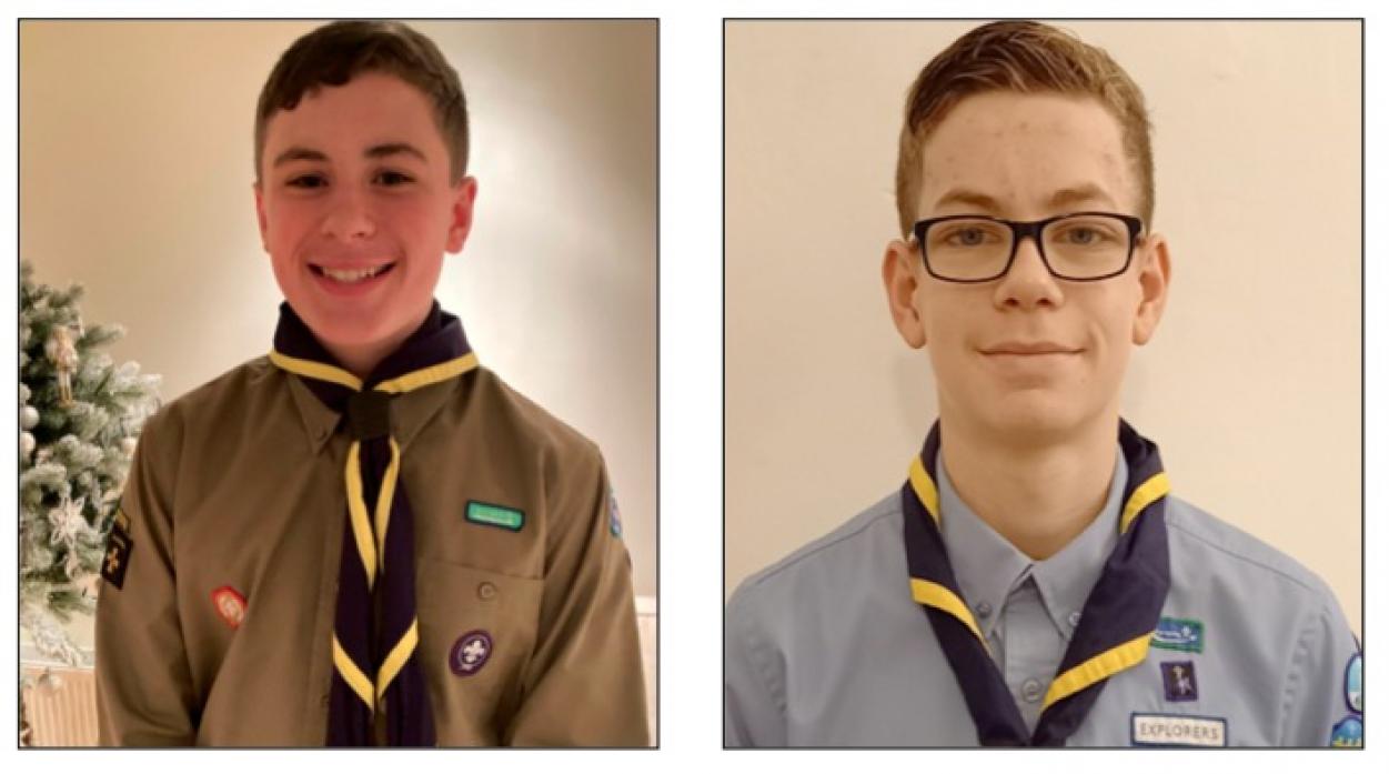 WORLD ADVENTURE: Explorer Scouts Blake Milroy, left, and George Anderson have been selected for the World Jamboree in South Korea next year