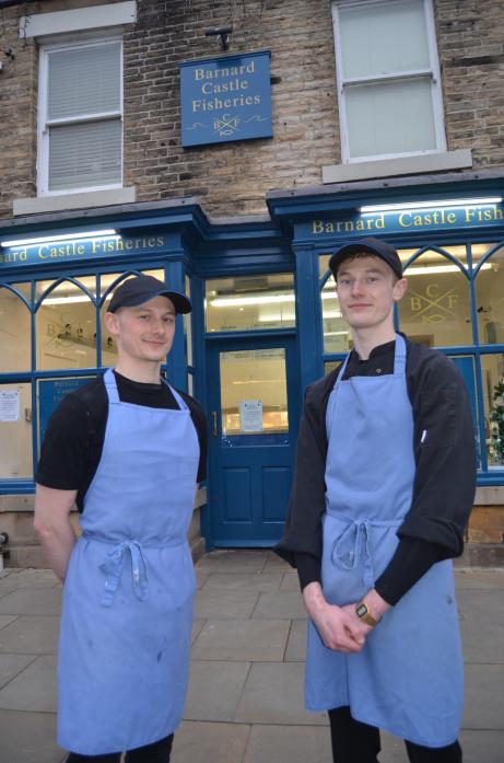 NEW LOOK: Keeping it in the family Thomas and Matthew Littler rebranded their fish and chip shop Barnard Castle Fisheries