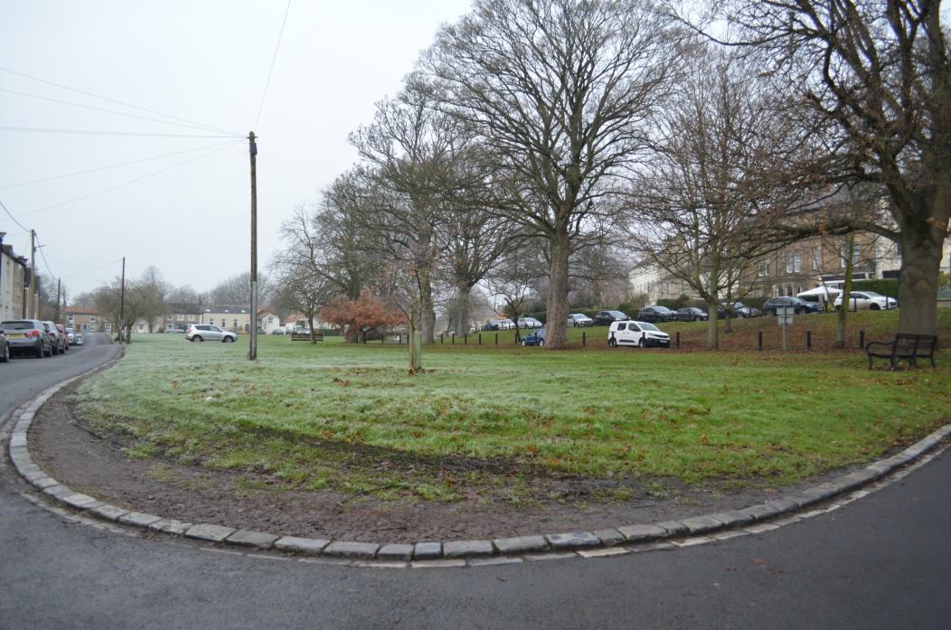 DAMAGED: The state of village green in Gainford