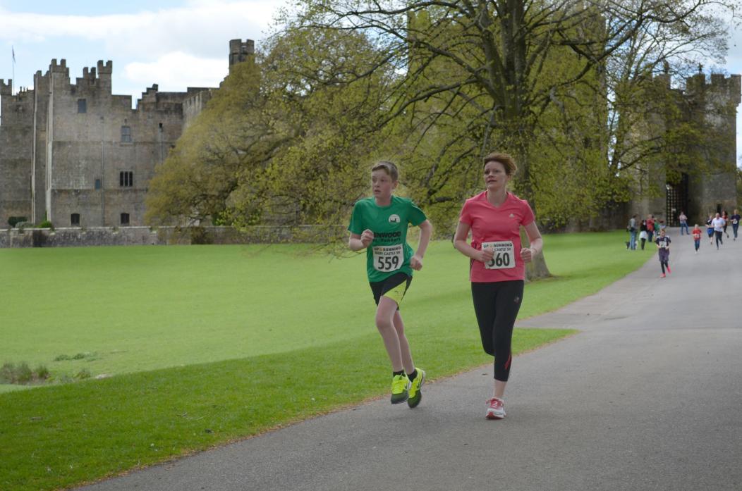 STUNNING SETTING: The chance to run around the grounds of Raby Castle is a major draw for athletes from across the region