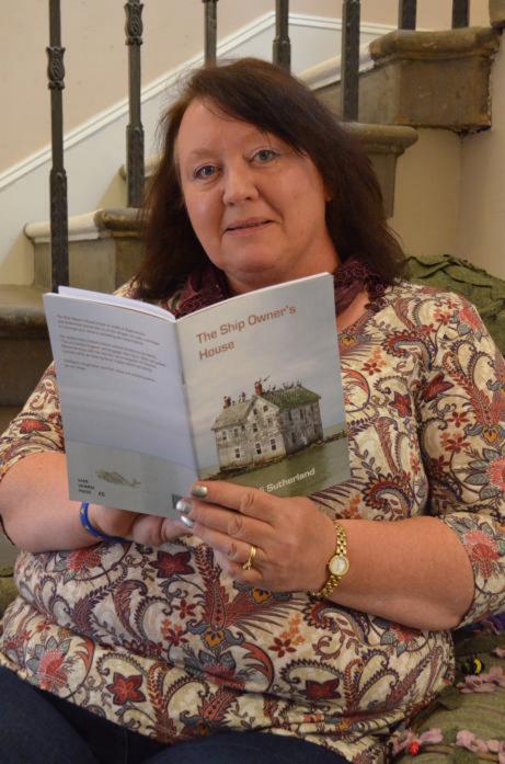 FROM SOURCE TO SEA: Judi Sutherland, pictured, at the launch of her previous poetry collection inspired by the dale, has produced a new book, Following Teisa, based on the course of the Tees