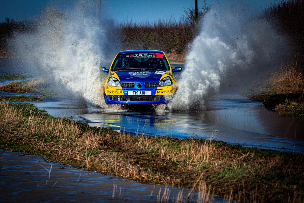 MAKING A SPLASH: There were mixed fortunes for the two dale crews at Beverley. Pic: Paul Marshall from Motorsport Photography UK