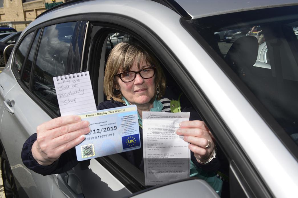 PARKING FURY: Susan Todd, who suffers from multiple sclerosis, was ticketed in Barnard Castle