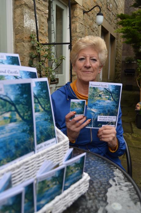 FAVOURITE WALKS: Author Kay Wilson with her latest book that focusses on the water ways of Barnard Castle