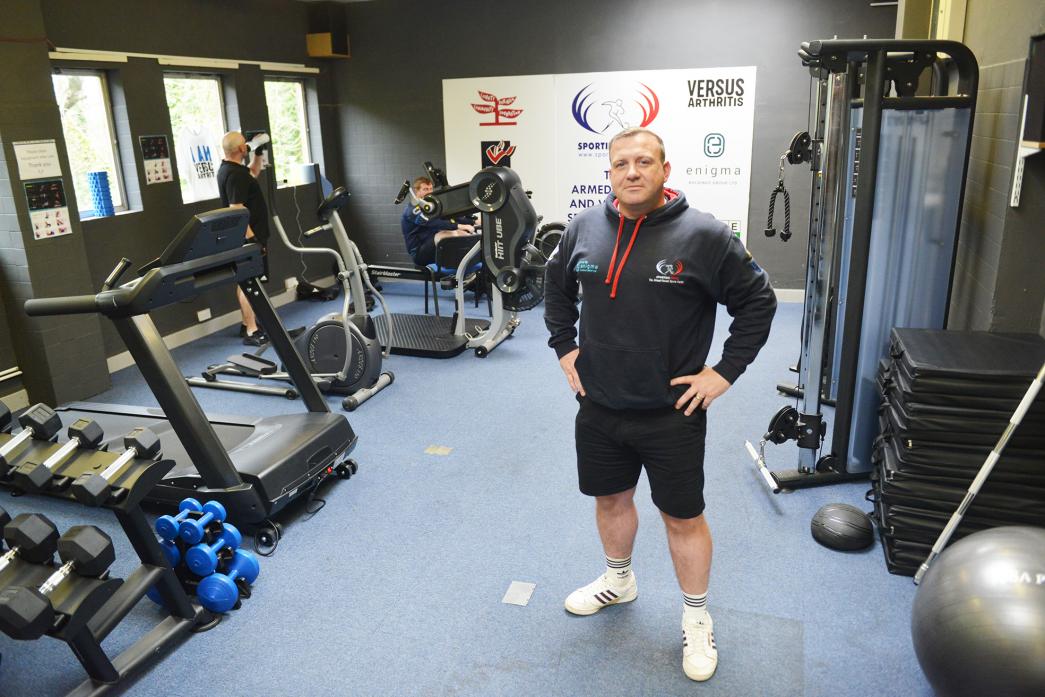 A FORCE FOR GOOD: Tommy Lowther in Sporting Force’s gym at its new premises at the Veterans’ Hub in Newton Aycliffe