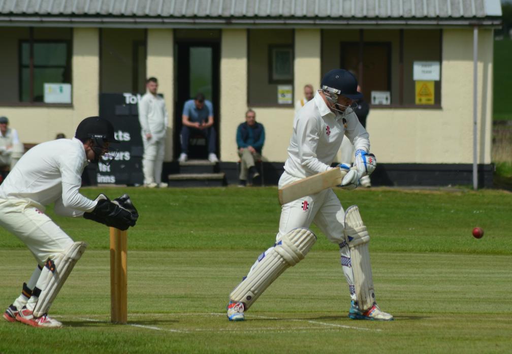 GOOD WIN: Lands opener Gary Close hits out on his way to a half century in his side’s win against Raby Castle on Saturday TM pic
