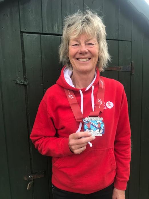 GOOD RUN: Jane Gill completed the Gateshead half marathon in 1.59hrs
