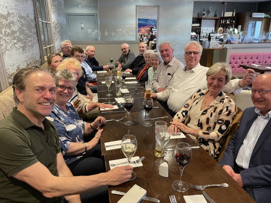 TUCKING IN: Members of Barnard Castle Rotary Club host their Dutch visitors