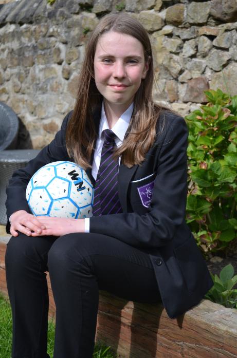 READY FOR ACTION: Amber Holt, who has been signed for the Durham RTC U14s					   TM pic