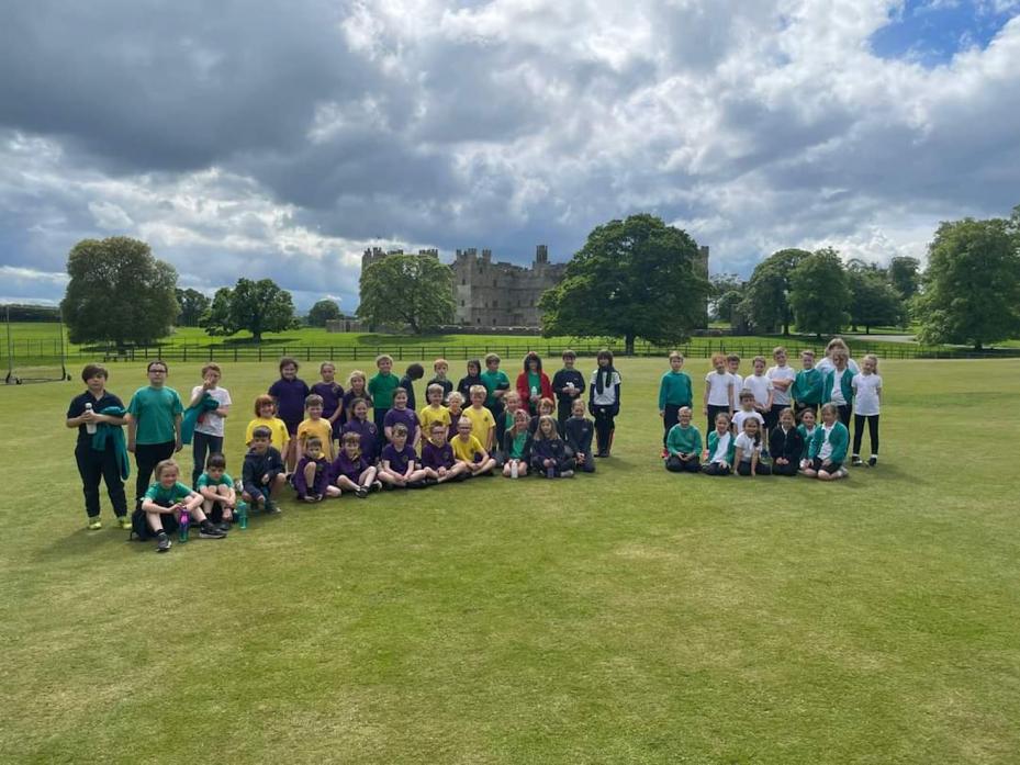 FUN FOR ALL: The dale pupils who took part in the afternoon school Quick Cricket competition at Raby Castle CC organised by Staindrop Academy