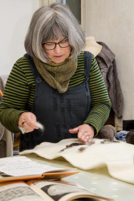 KEEPING IT LOCAL: Chrissie Day’s textile pieces are inspired by the upper dale