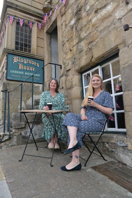 NEW OWNERS: Mum and daughter Louise and Eleanor Dinnes are looking forward to welcoming people to Blagraves when it initially reopens as an antiques shop and cafe in August    TM pic