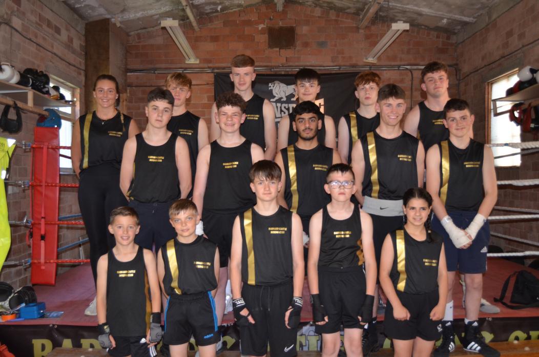 PACKING A PUNCH: Barnard Castle Boxing Club’s young fighters are ready to take the fight to competitors next season