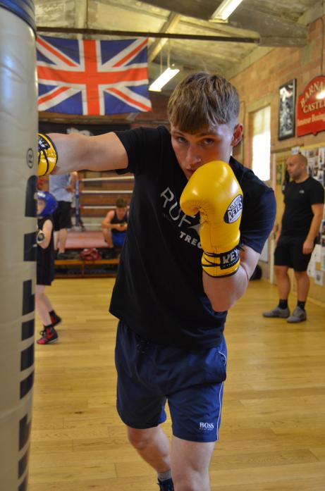 PUNCH UP: Nathan Forrest is preparing for his first professional fight next month