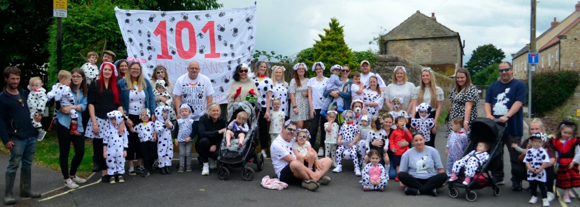 SPOT THE DIFFERENCE: The youngsters took 101 Dalmatians as inspiration for the nursery’s entry