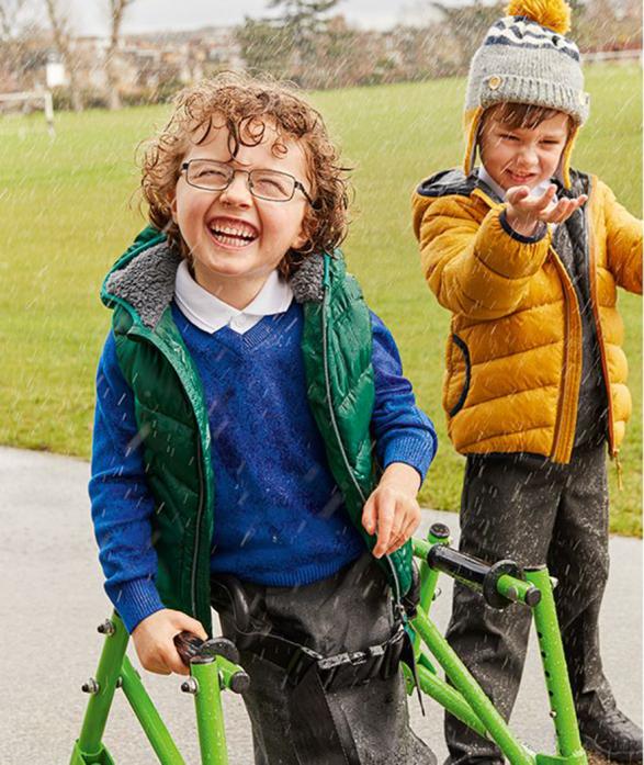 LITTTLE STAR: Teddy Berriman, left, is the star of an M&S advertising campaign