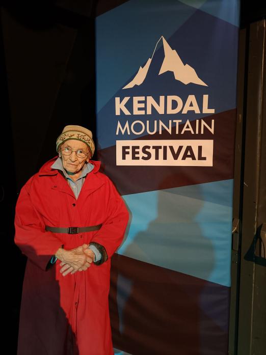 LEADING ROLE: Dr Margaret Bradshaw at Kendal Mountain Festival where the short documentary about Teesdale’s rare flowers was shown