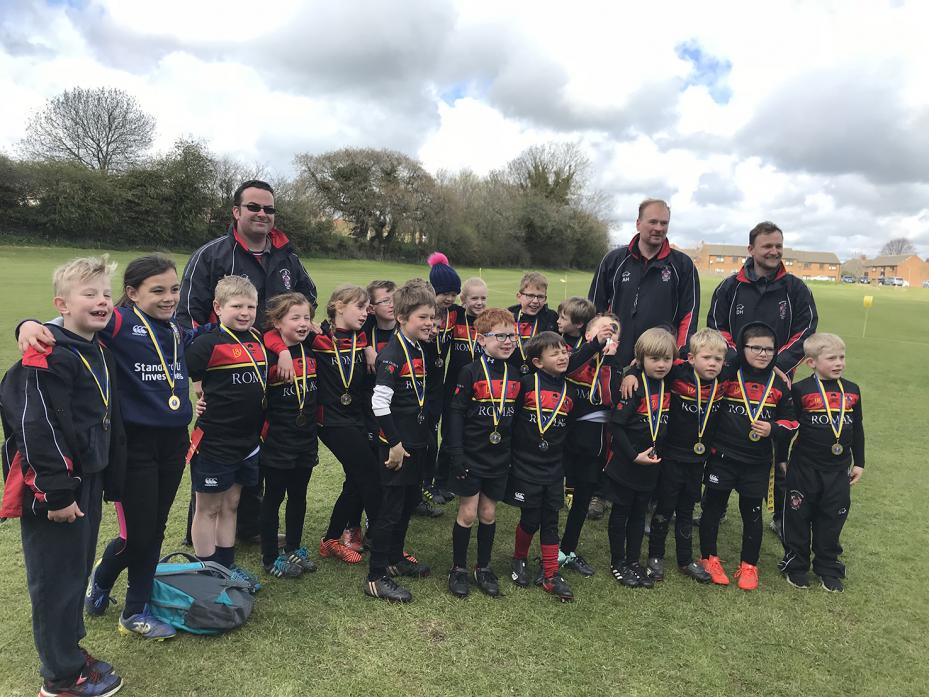 SUCCESSFUL SEASON: The Barnard Castle RUFC U7 and U8 teams, who took part in a tournament at Alnwick in the spring