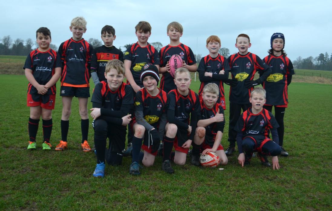 READY FOR ACTION: The Barney U11 side, who took on a team from Hartlepool on Sunday