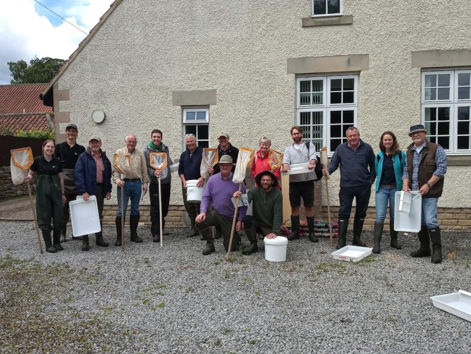 KEEPING AN EYE: Some of the river fly monitoring group volunteers who have been nominated for a BBC Springwatch award