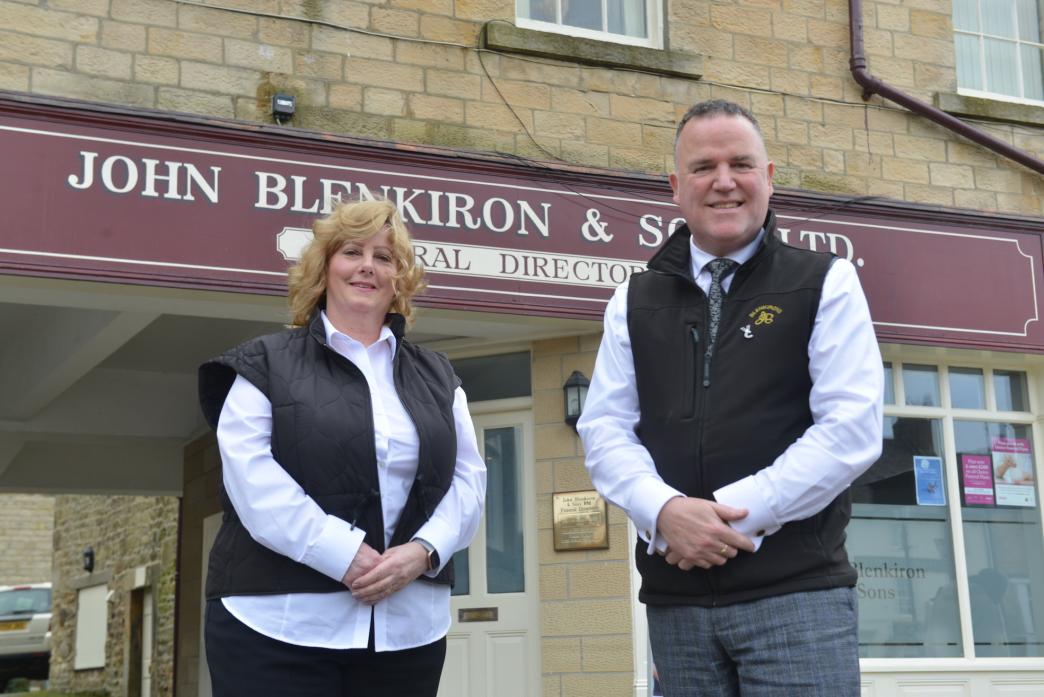 GRIEF CAFE: Jasmin Kershaw-Vogels and Will Bellerby, of John Blenkiron & Sons, are welcoming people who have lost loved ones to a new monthly Grief Connections Café        TM pic