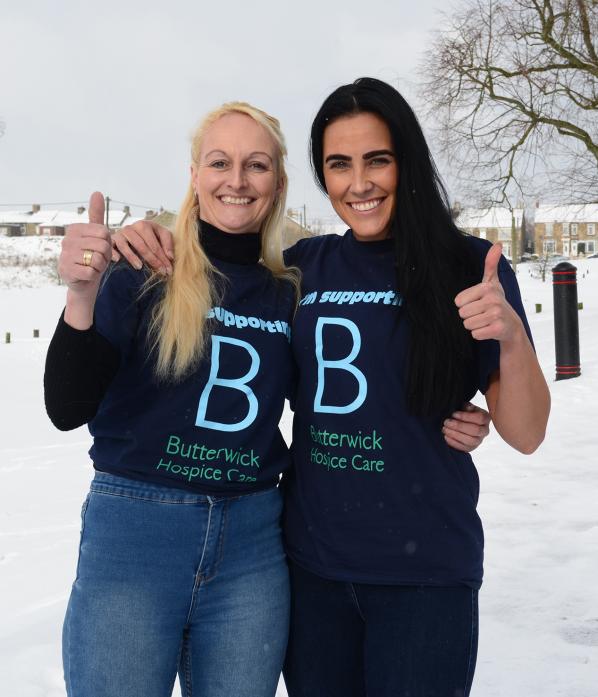 ON THEIR WAY: Ros Seagrave and Sabrina Parker need to raise £7,200 for Butterwick Hospice to go on an epic adventure