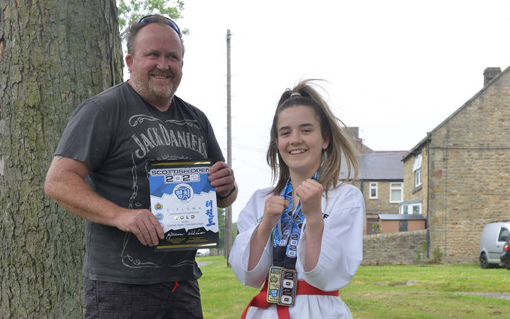 Confident Chloe packs a punch  to claim Scottish taekwondo title