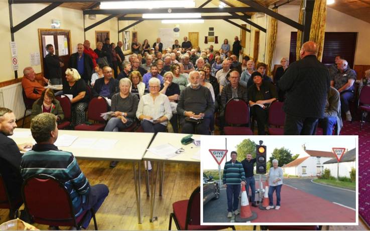 Dozens of angry residents attend public meeting in effort to stop Kinninvie road closure due to come into force on Friday 