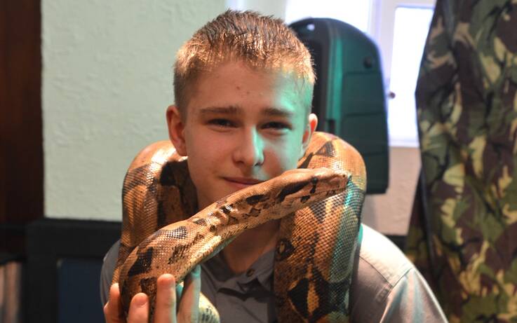 Snakes alive – it’s Leon’s exotic animals